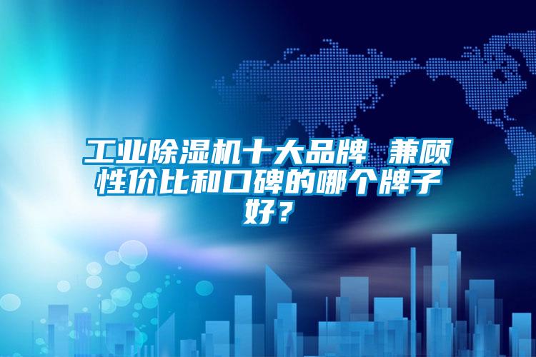 工業(yè)除濕機十大品牌 兼顧性價比和口碑的哪個牌子好？