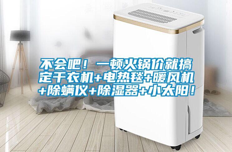不會吧！一頓火鍋價就搞定干衣機(jī)+電熱毯+暖風(fēng)機(jī)+除螨儀+除濕器+小太陽！
