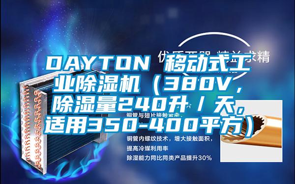 DAYTON 移動式工業(yè)除濕機（380V，除濕量240升／天，適用350-400平方）