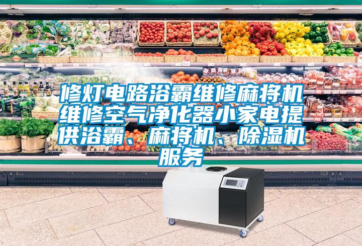 修燈電路浴霸維修麻將機(jī)維修空氣凈化器小家電提供浴霸、麻將機(jī)、除濕機(jī)服務(wù)