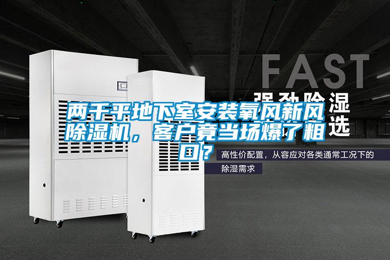 兩千平地下室安裝氧風新風除濕機，客戶竟當場爆了粗口？