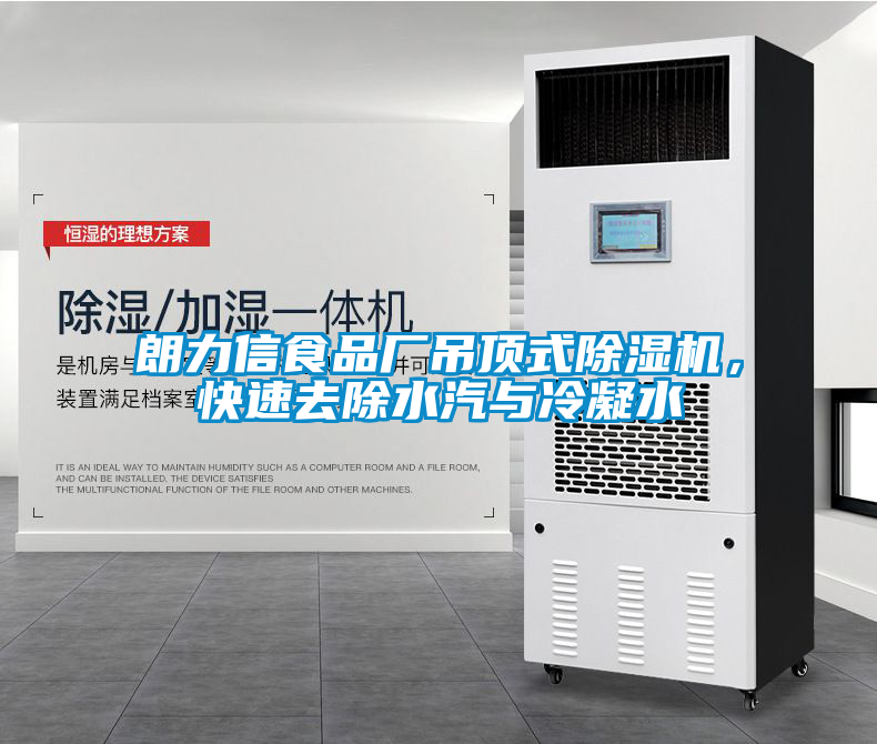朗力信食品廠吊頂式除濕機(jī)，快速去除水汽與冷凝水