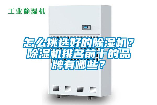 怎么挑選好的除濕機？除濕機排名前十的品牌有哪些？