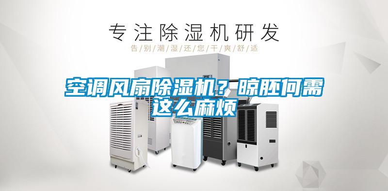 空調(diào)風扇除濕機？晾胚何需這么麻煩
