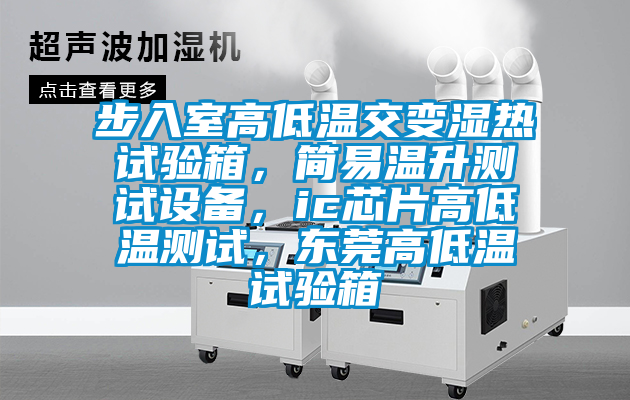 步入室高低溫交變濕熱試驗箱，簡易溫升測試設備，ic芯片高低溫測試，東莞高低溫試驗箱
