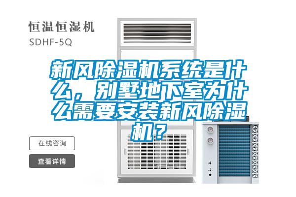 新風(fēng)除濕機系統(tǒng)是什么，別墅地下室為什么需要安裝新風(fēng)除濕機？