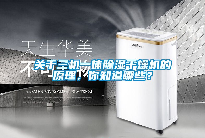 關(guān)于三機一體除濕干燥機的原理，你知道哪些？