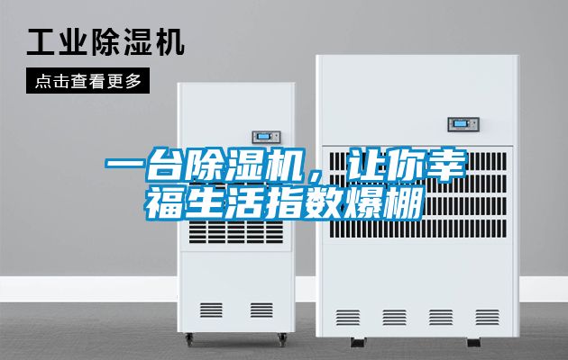 一臺除濕機，讓你幸福生活指數(shù)爆棚