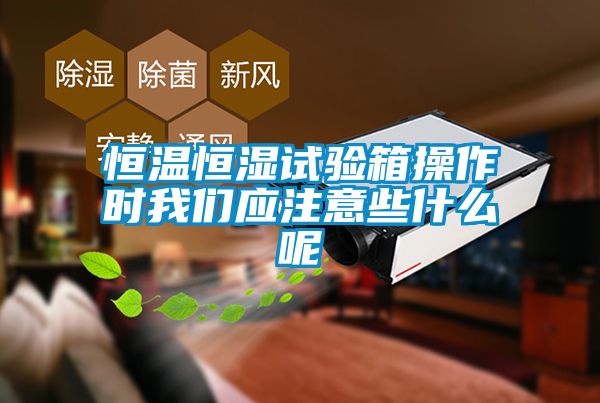 恒溫恒濕試驗(yàn)箱操作時我們應(yīng)注意些什么呢