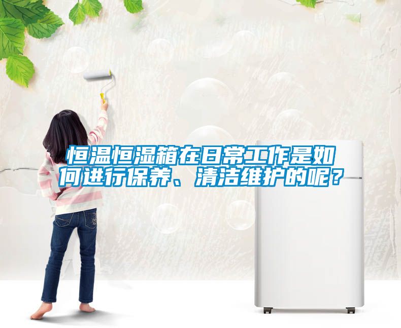 恒溫恒濕箱在日常工作是如何進行保養(yǎng)、清潔維護的呢？