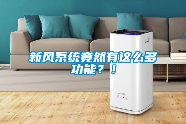 新風(fēng)系統(tǒng)竟然有這么多功能？！