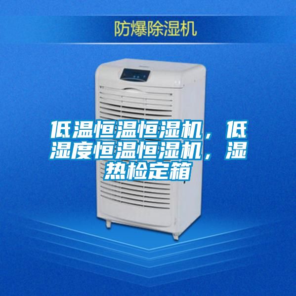 低溫恒溫恒濕機，低濕度恒溫恒濕機，濕熱檢定箱