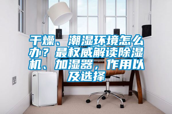 干燥、潮濕環(huán)境怎么辦？最權(quán)威解讀除濕機(jī)、加濕器，作用以及選擇