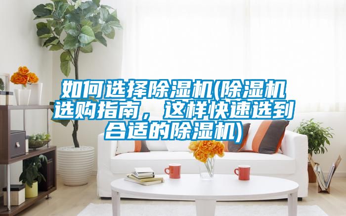 如何選擇除濕機(jī)(除濕機(jī)選購(gòu)指南，這樣快速選到合適的除濕機(jī))