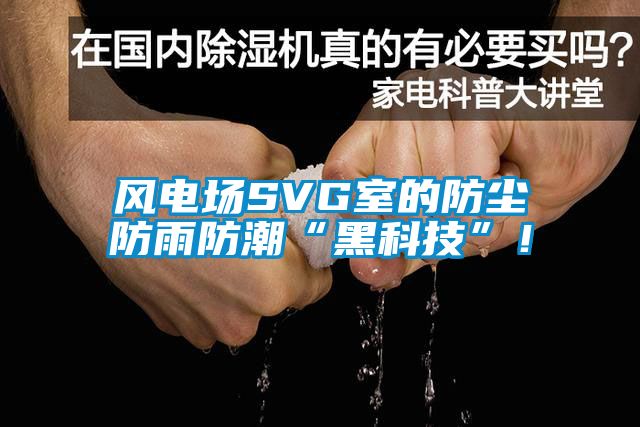 風(fēng)電場(chǎng)SVG室的防塵防雨防潮“黑科技”！