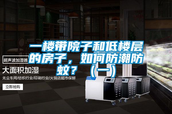一樓帶院子和低樓層的房子，如何防潮防蚊？（一）